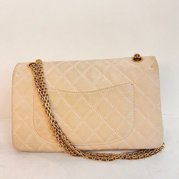 CHANEL   Quilted 2.55 Reissue 226 Flap  Beige - Picture 3 of 7